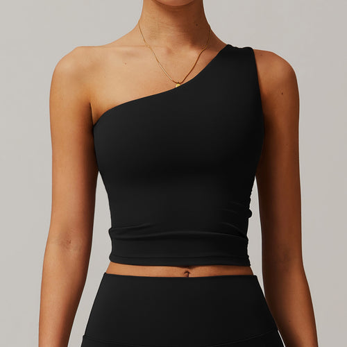 Asymmetric Sports Bra Top